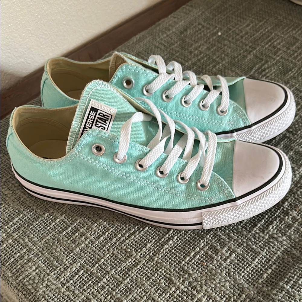 Converse Mint Green Low-Top Sneakers